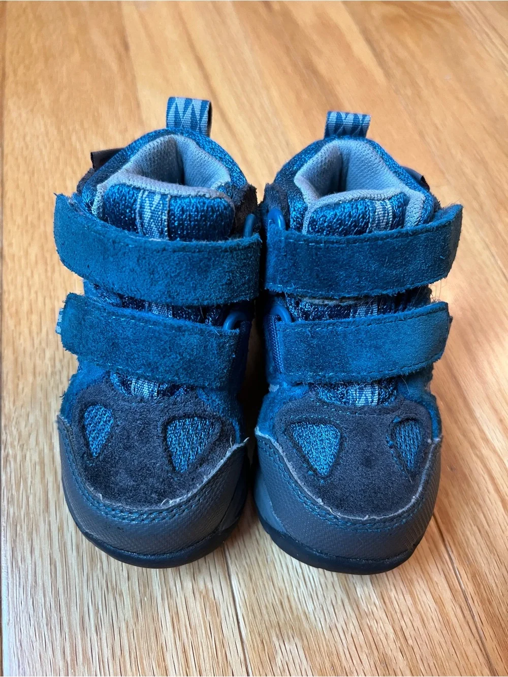 L.L.Bean TEK2.5 Waterproof Toddler Hiking Boots Size 5 Blue Hook & Loop